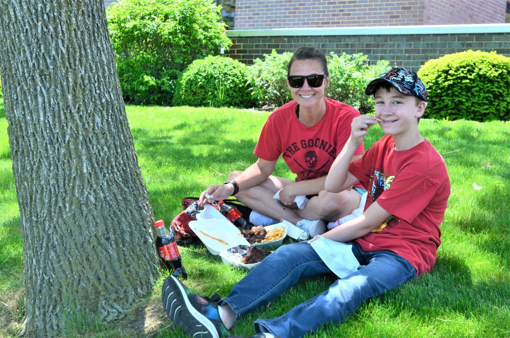Lunch under a tree